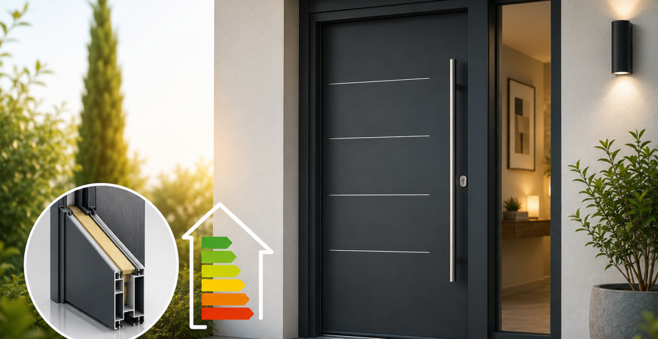 isolation thermique avec une nouvelle porte d’entrée