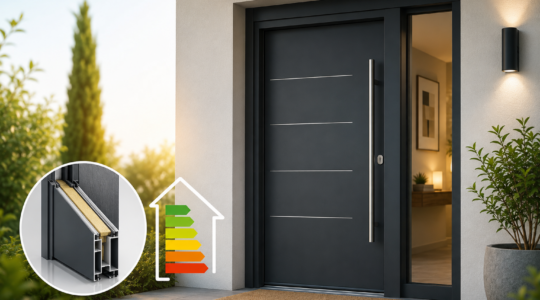 isolation thermique avec une nouvelle porte d’entrée